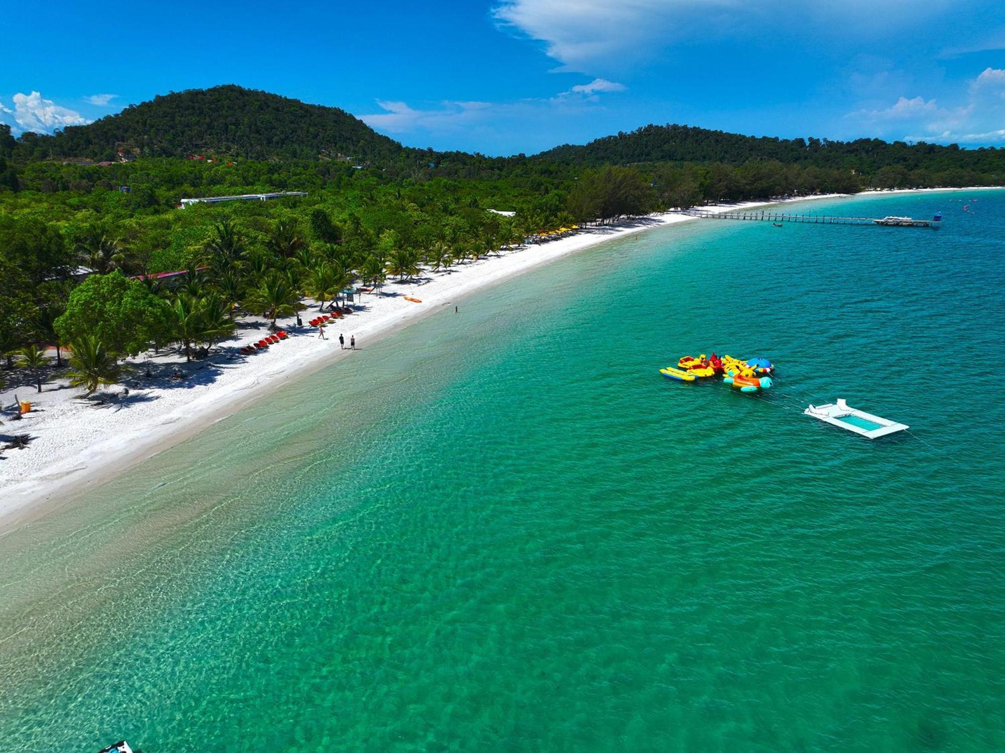 Koh Rong Beach Hostel And Bungalows Kaoh Touch Bagian luar foto